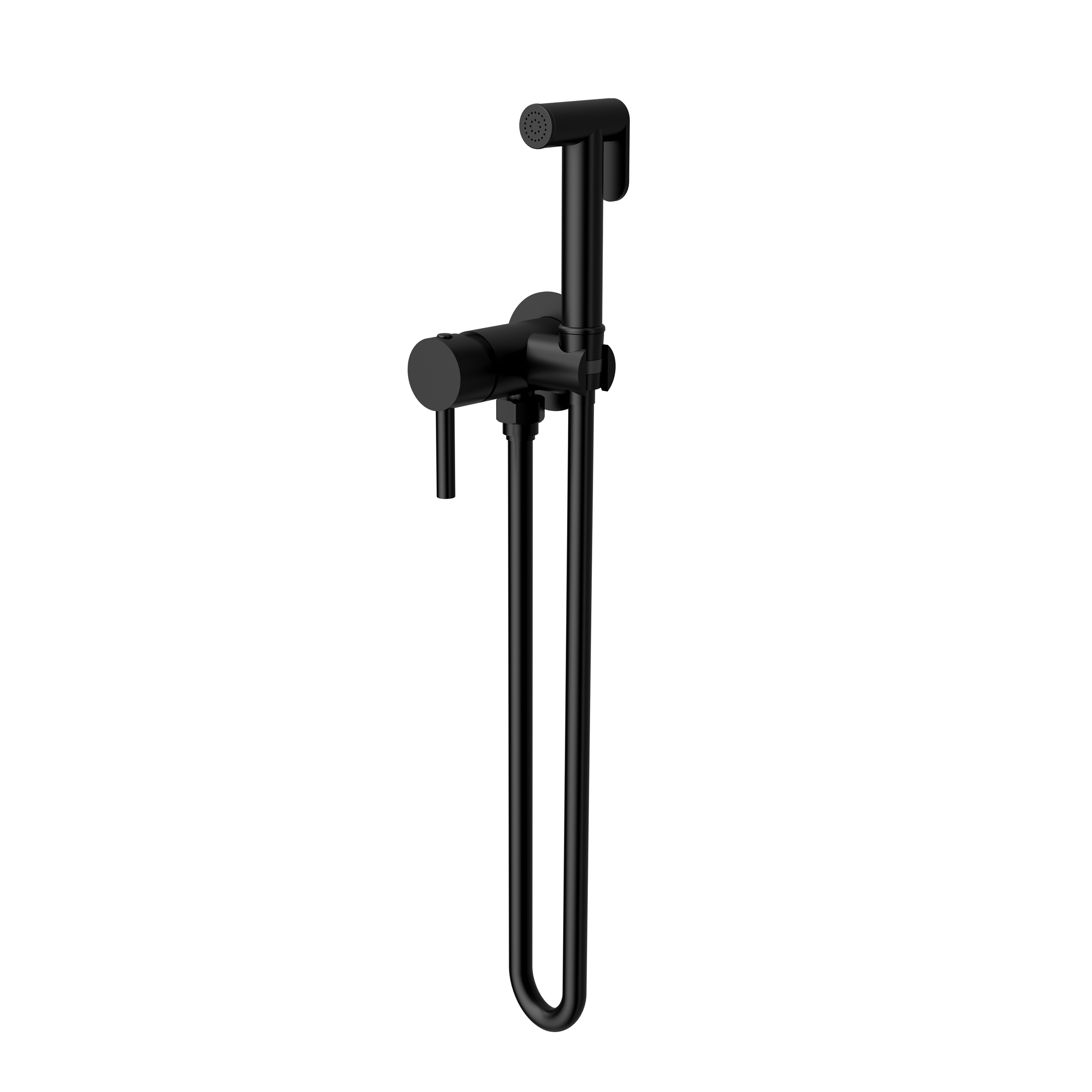 Robinet de perete pentru duș igienic Odin, negru mat Robinet de perete pentru duș igienic Odin, negru mat